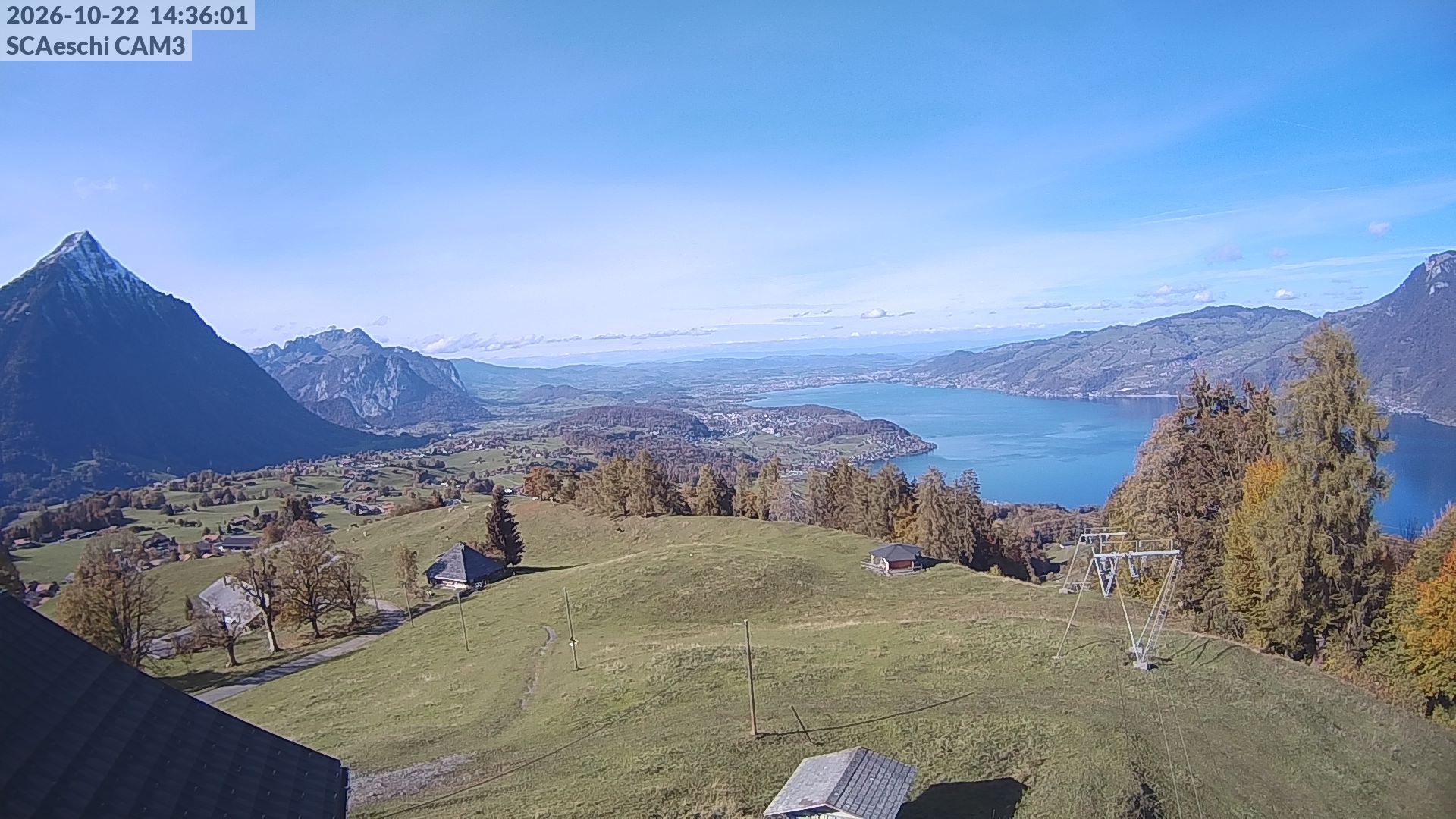Aeschi bei Spiez: Aeschiried: Skihütte Aeschiried - Skilift Aeschiallmend Ag - Thunersee