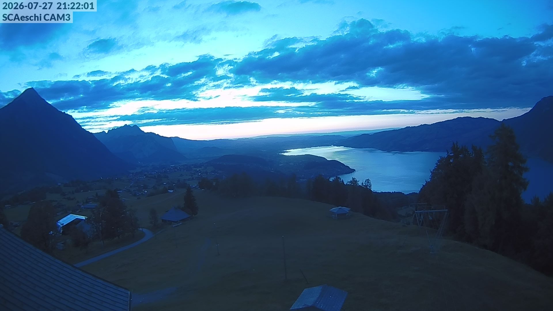 Aeschi bei Spiez: Aeschiried: Skihütte Aeschiried - Skilift Aeschiallmend Ag - Thunersee