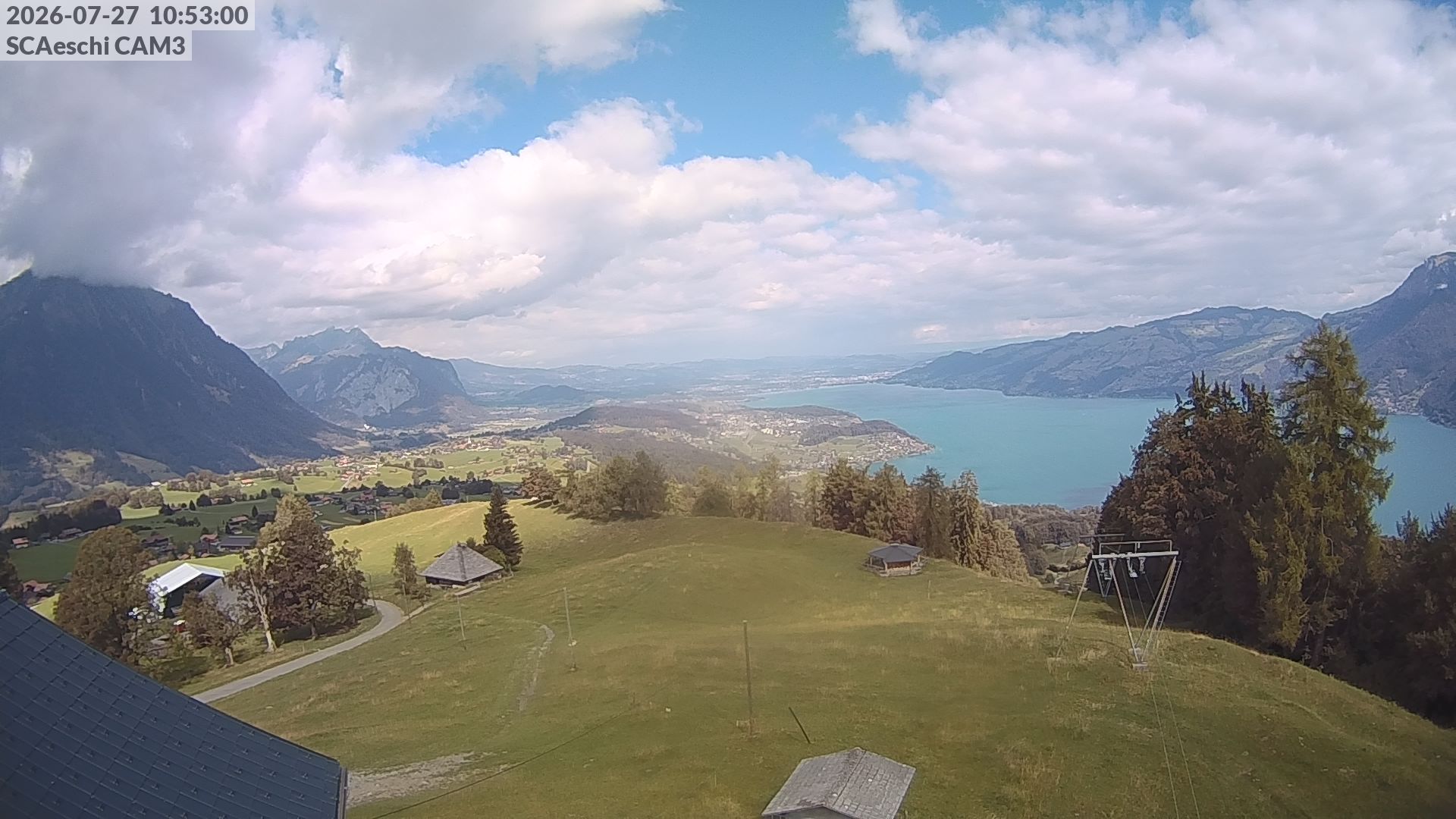 Aeschi bei Spiez: Aeschiried: Skihütte Aeschiried - Skilift Aeschiallmend Ag - Thunersee