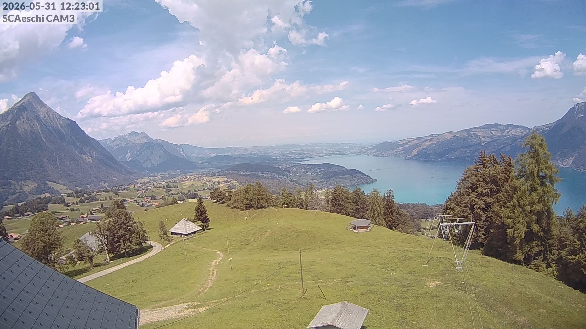 Aeschi bei Spiez: Aeschiried: Skihütte Aeschiried - Skilift Aeschiallmend Ag - Thunersee
