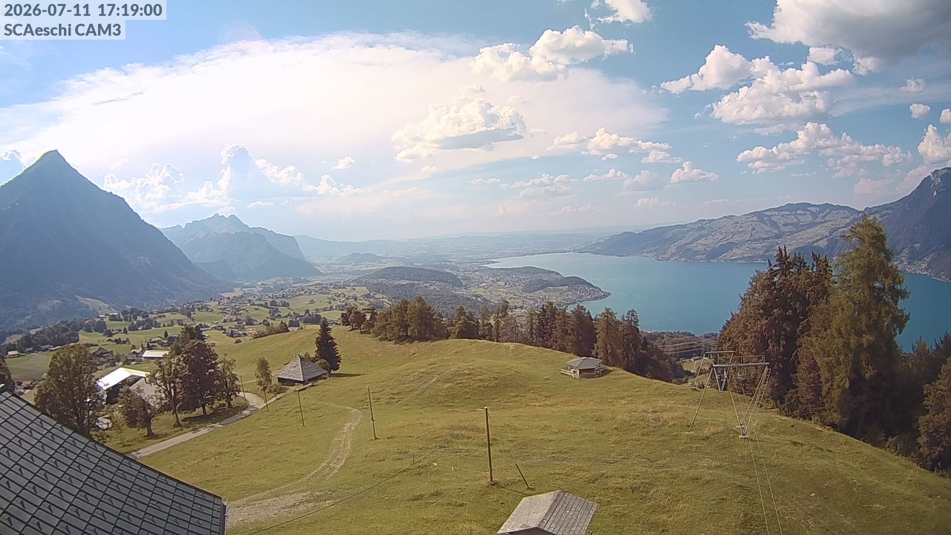 Aeschi bei Spiez: Aeschiried: Skihütte Aeschiried - Skilift Aeschiallmend Ag - Thunersee