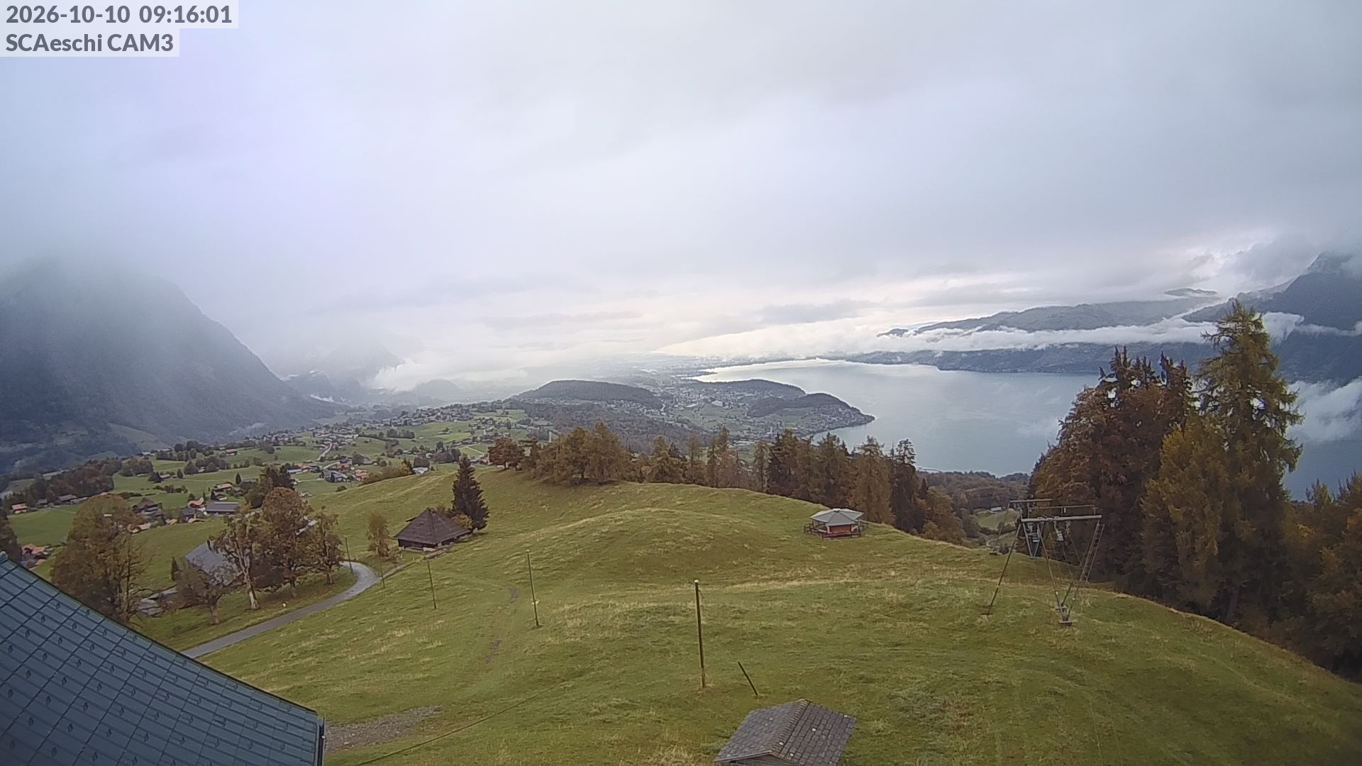 Aeschi bei Spiez: Aeschiried: Skihütte Aeschiried - Skilift Aeschiallmend Ag - Thunersee