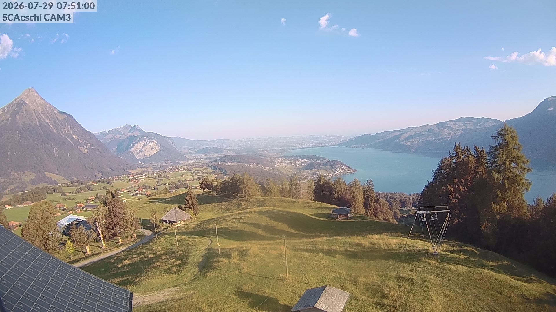 Aeschi bei Spiez: Aeschiried: Skihütte Aeschiried - Skilift Aeschiallmend Ag - Thunersee