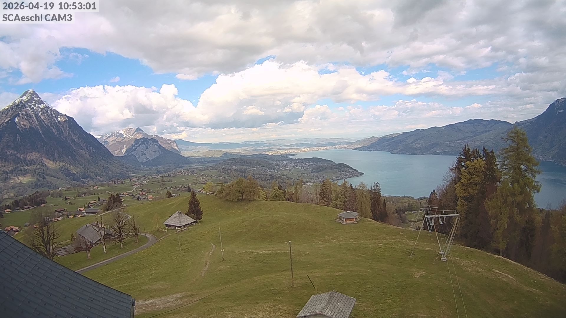 Aeschi bei Spiez: Aeschiried: Skihütte Aeschiried - Skilift Aeschiallmend Ag - Thunersee