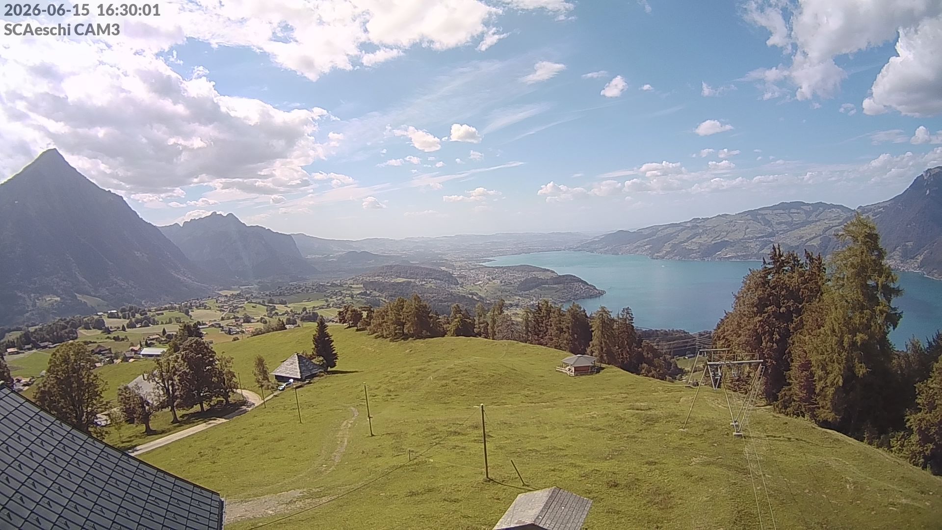Aeschi bei Spiez: Aeschiried: Skihütte Aeschiried - Skilift Aeschiallmend Ag - Thunersee
