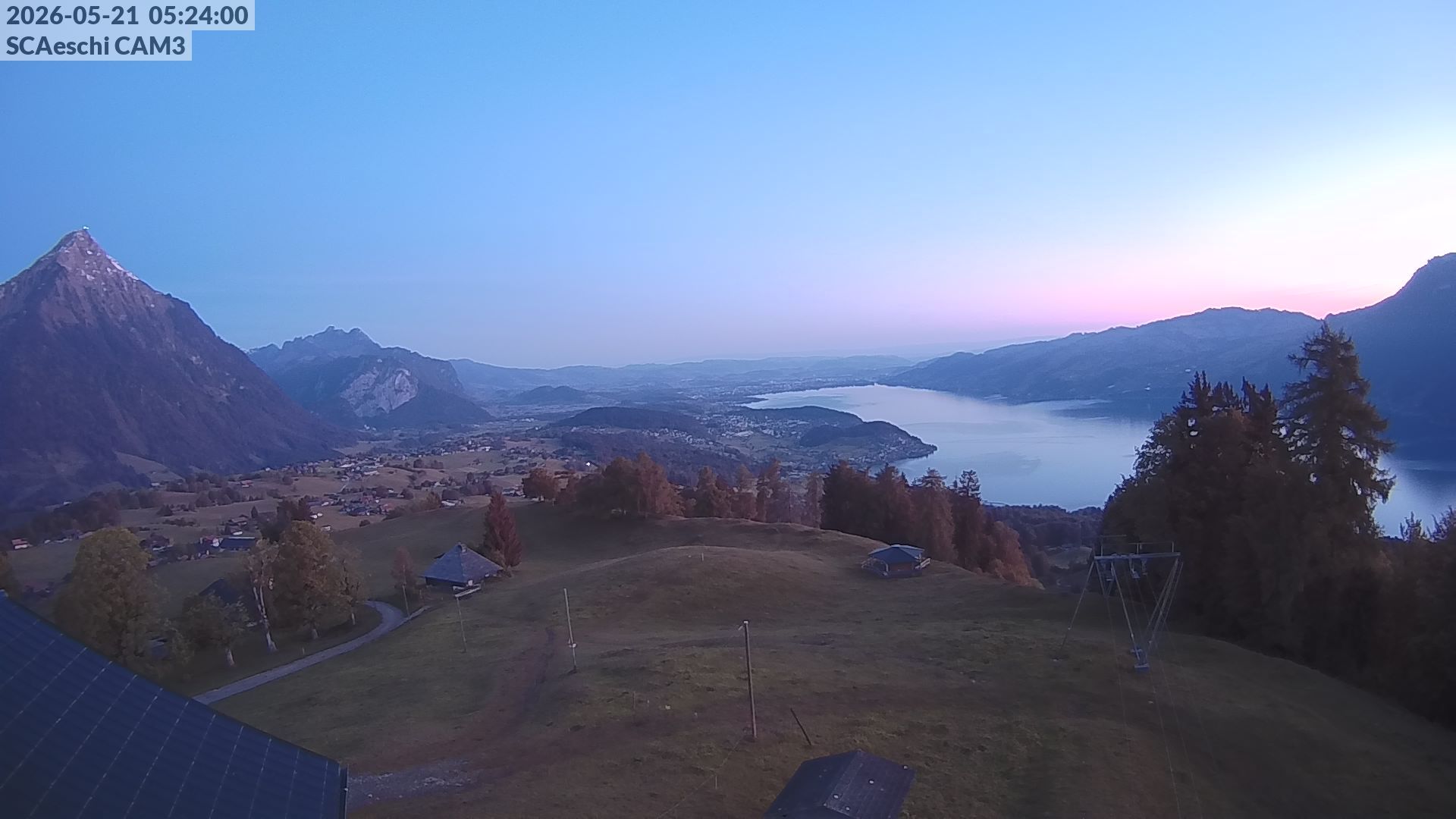 Aeschi bei Spiez: Aeschiried: Skihütte Aeschiried - Skilift Aeschiallmend Ag - Thunersee