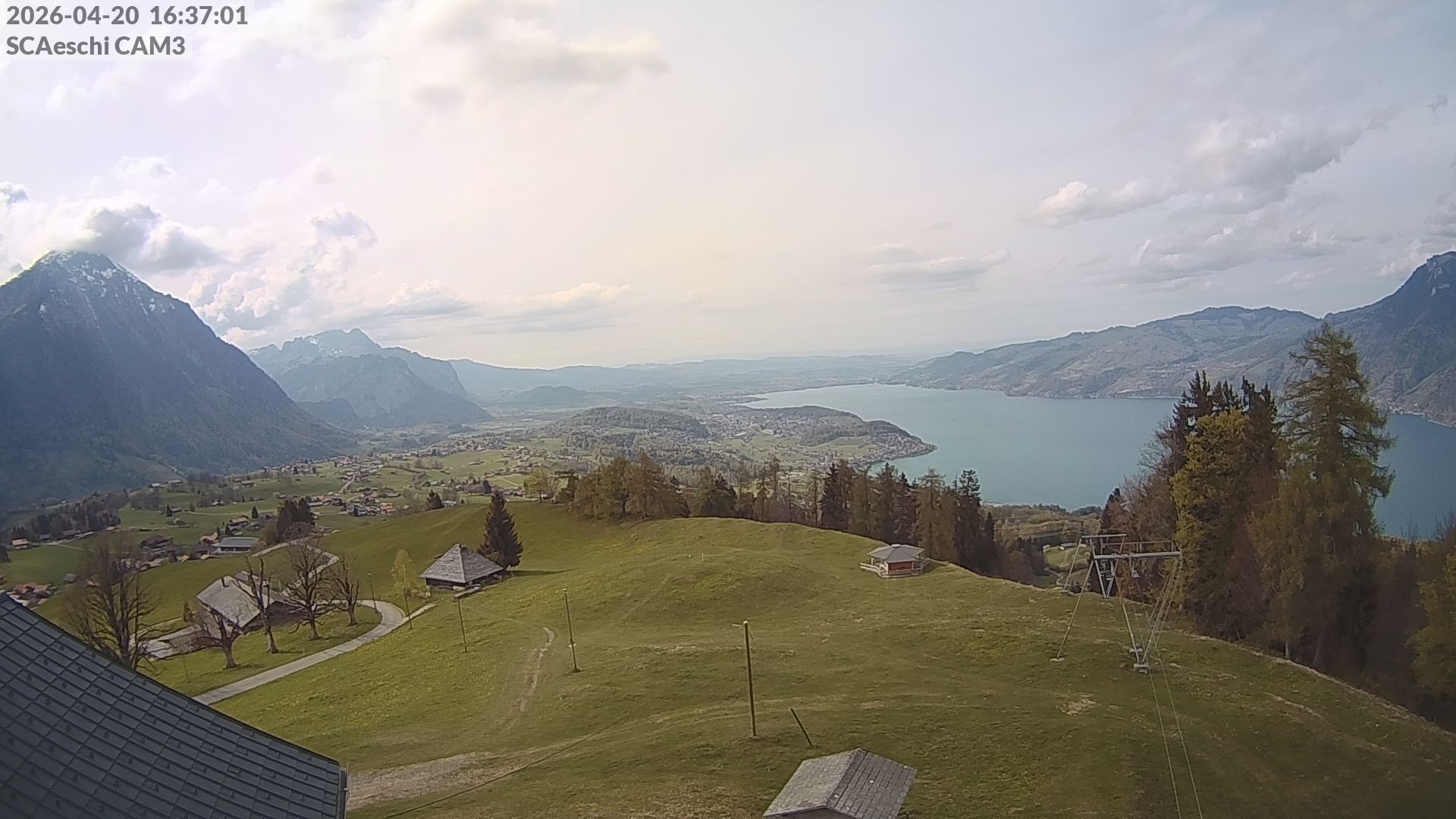 Aeschi bei Spiez: Aeschiried: Skihütte Aeschiried - Skilift Aeschiallmend Ag - Thunersee