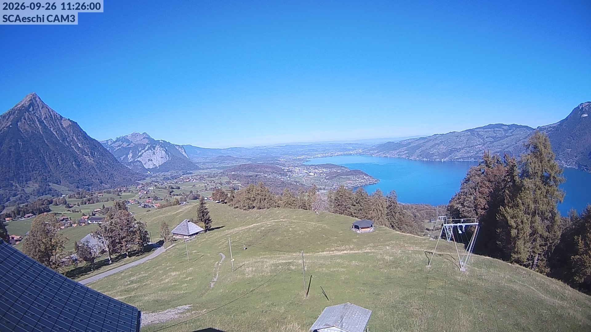 Aeschi bei Spiez: Aeschiried: Skihütte Aeschiried - Skilift Aeschiallmend Ag - Thunersee