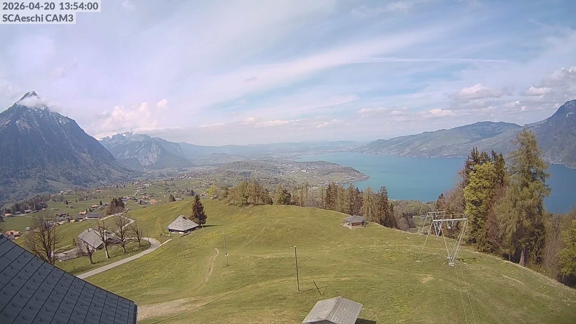 Aeschi bei Spiez: Aeschiried: Skihütte Aeschiried - Skilift Aeschiallmend Ag - Thunersee
