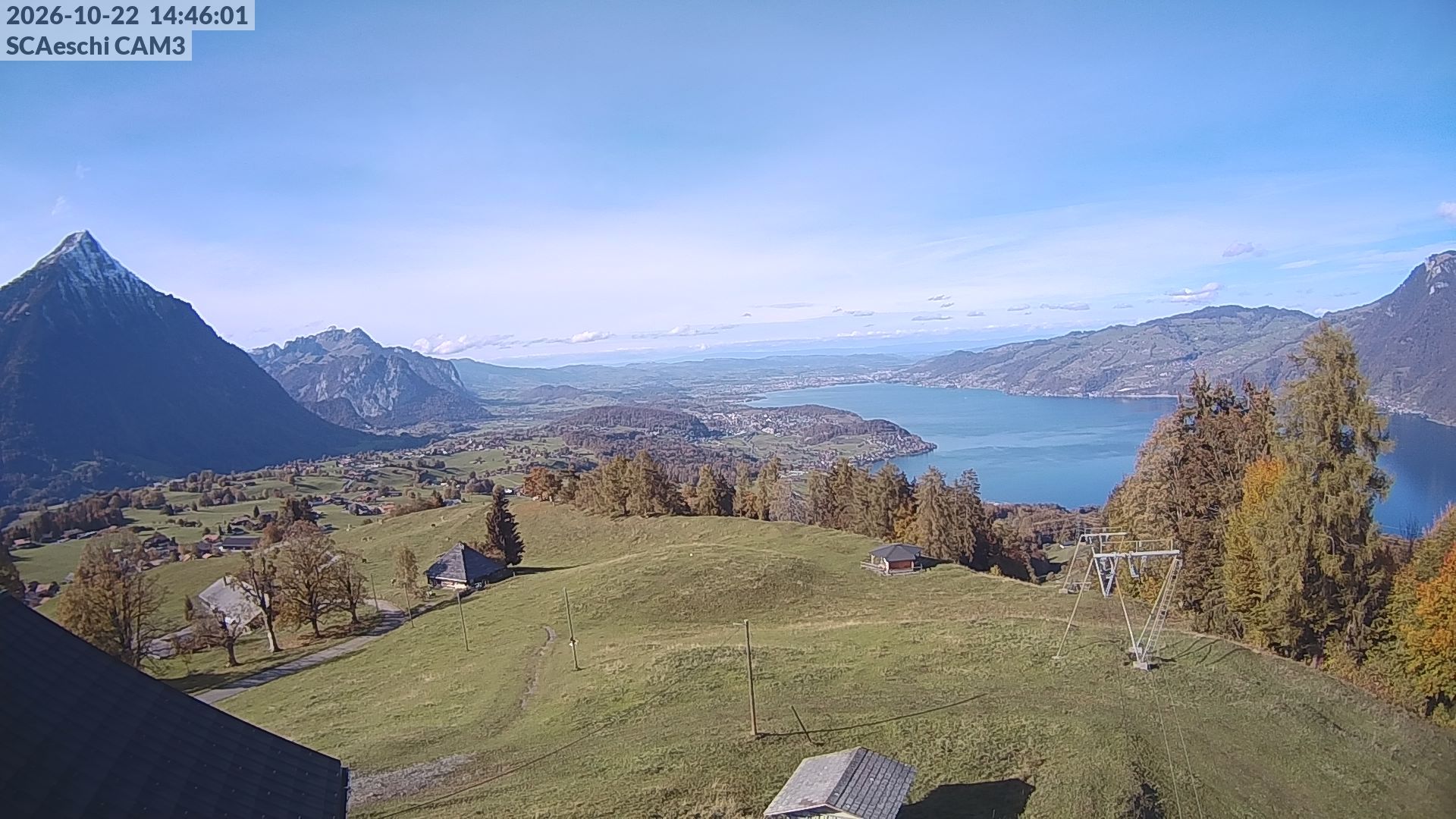 Aeschi bei Spiez: Aeschiried: Skihütte Aeschiried - Skilift Aeschiallmend Ag - Thunersee
