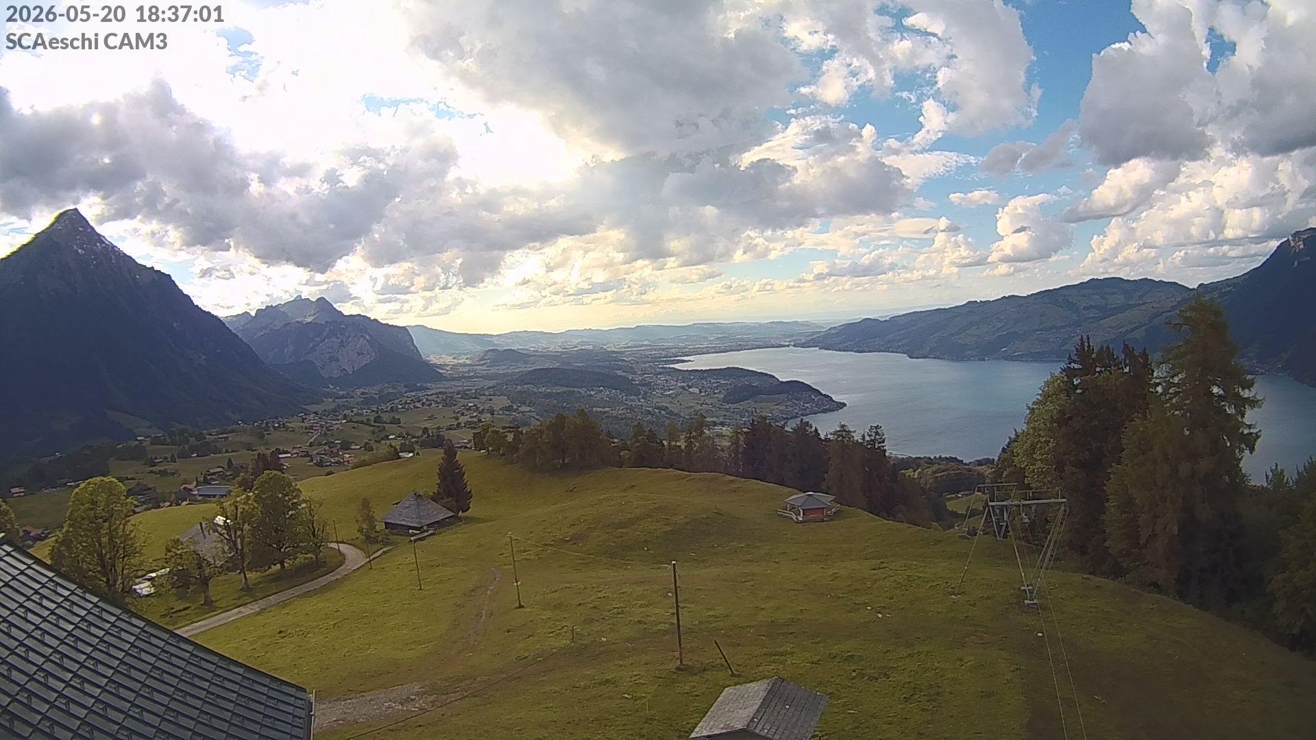Aeschi bei Spiez: Aeschiried: Skihütte Aeschiried - Skilift Aeschiallmend Ag - Thunersee