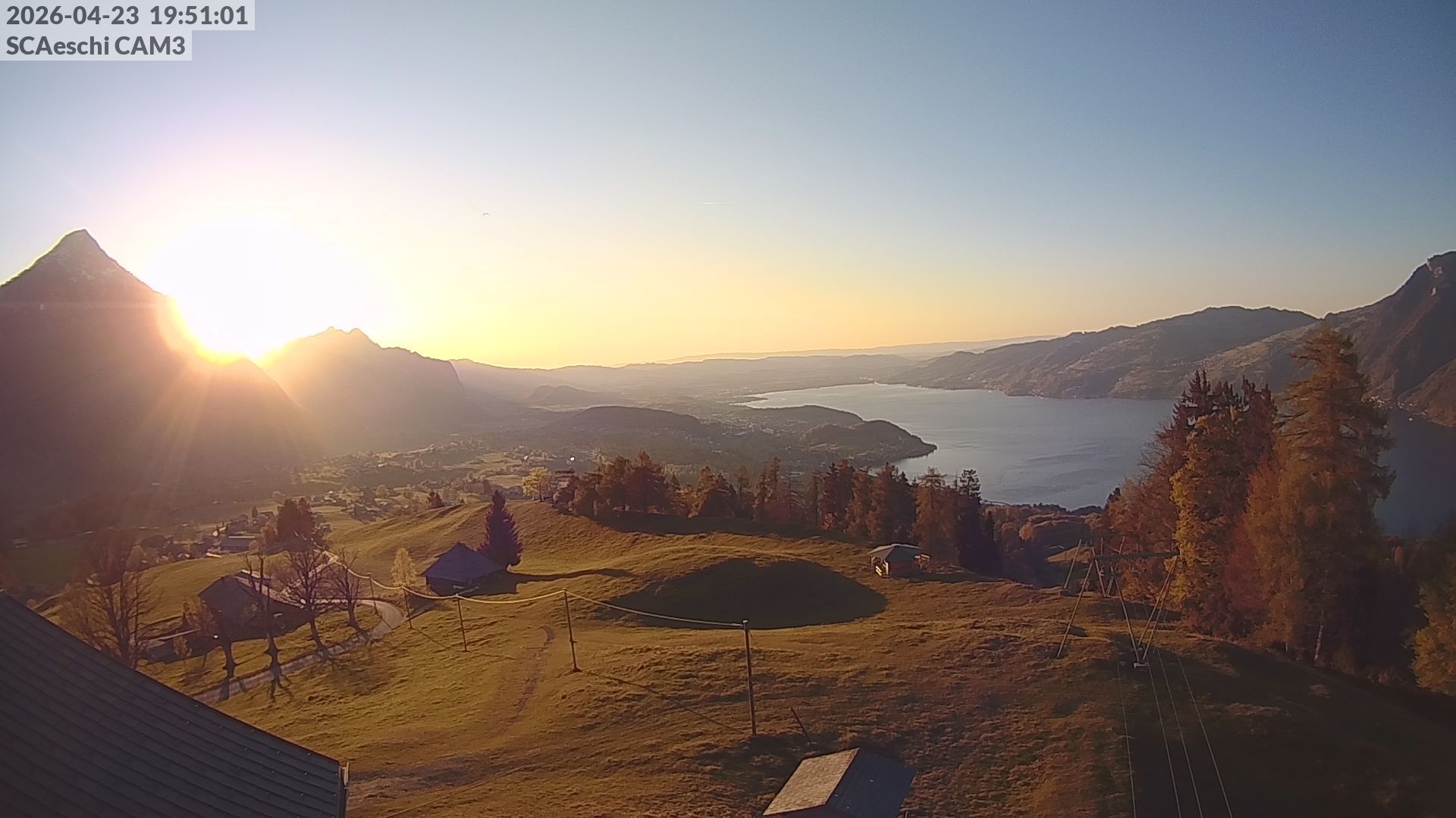 Aeschi bei Spiez: Aeschiried: Skihütte Aeschiried - Skilift Aeschiallmend Ag - Thunersee