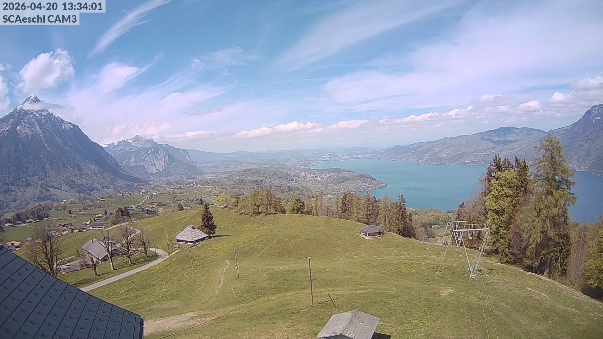 Aeschi bei Spiez: Aeschiried: Skihütte Aeschiried - Skilift Aeschiallmend Ag - Thunersee