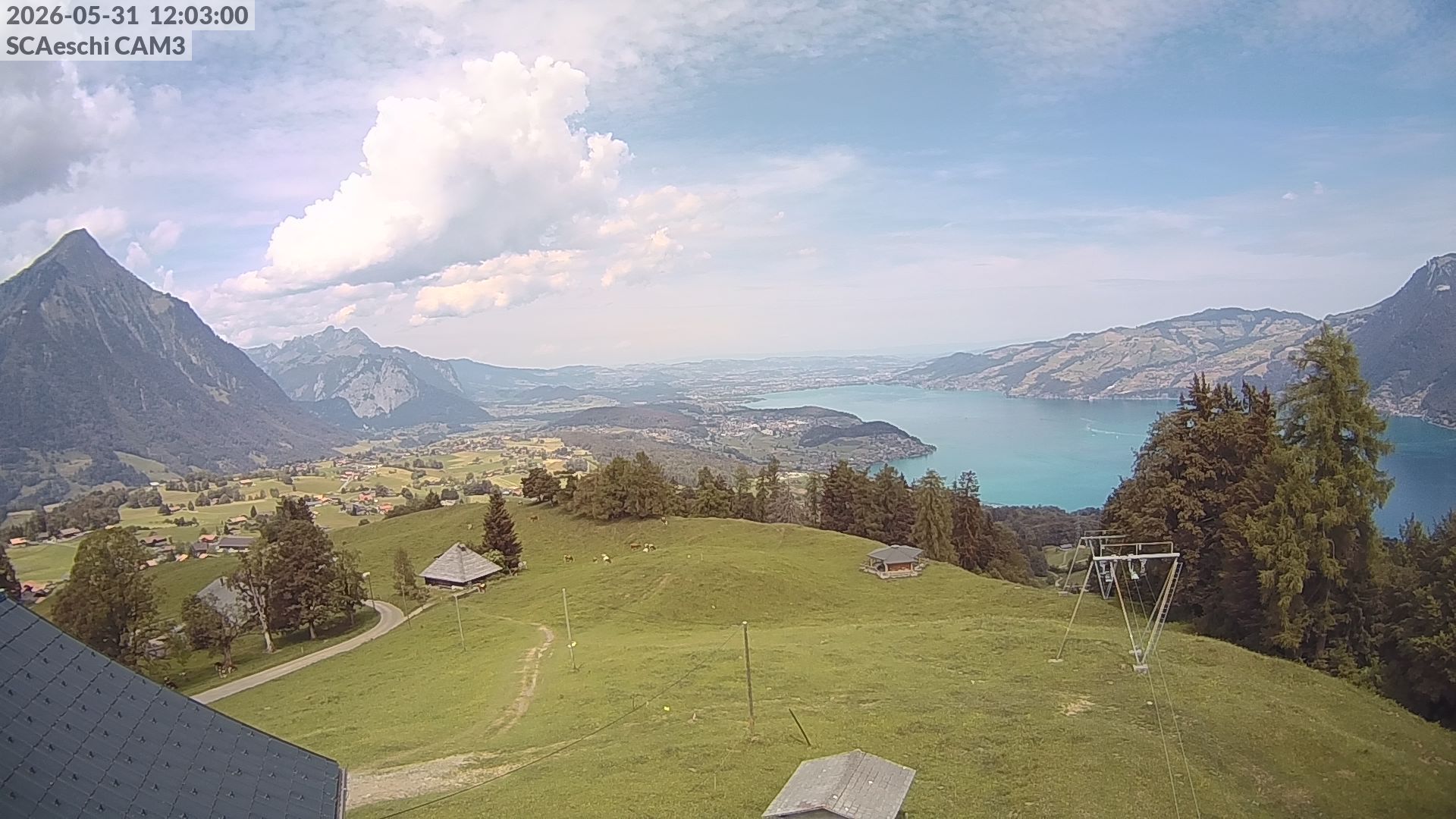 Aeschi bei Spiez: Aeschiried: Skihütte Aeschiried - Skilift Aeschiallmend Ag - Thunersee