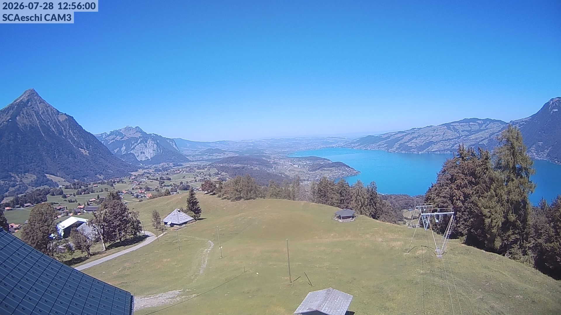 Aeschi bei Spiez: Aeschiried: Skihütte Aeschiried - Skilift Aeschiallmend Ag - Thunersee
