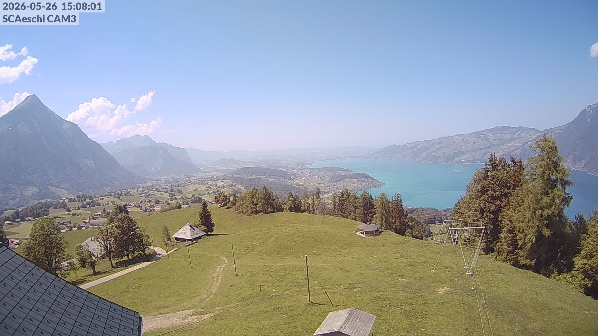 Aeschi bei Spiez: Aeschiried: Skihütte Aeschiried - Skilift Aeschiallmend Ag - Thunersee