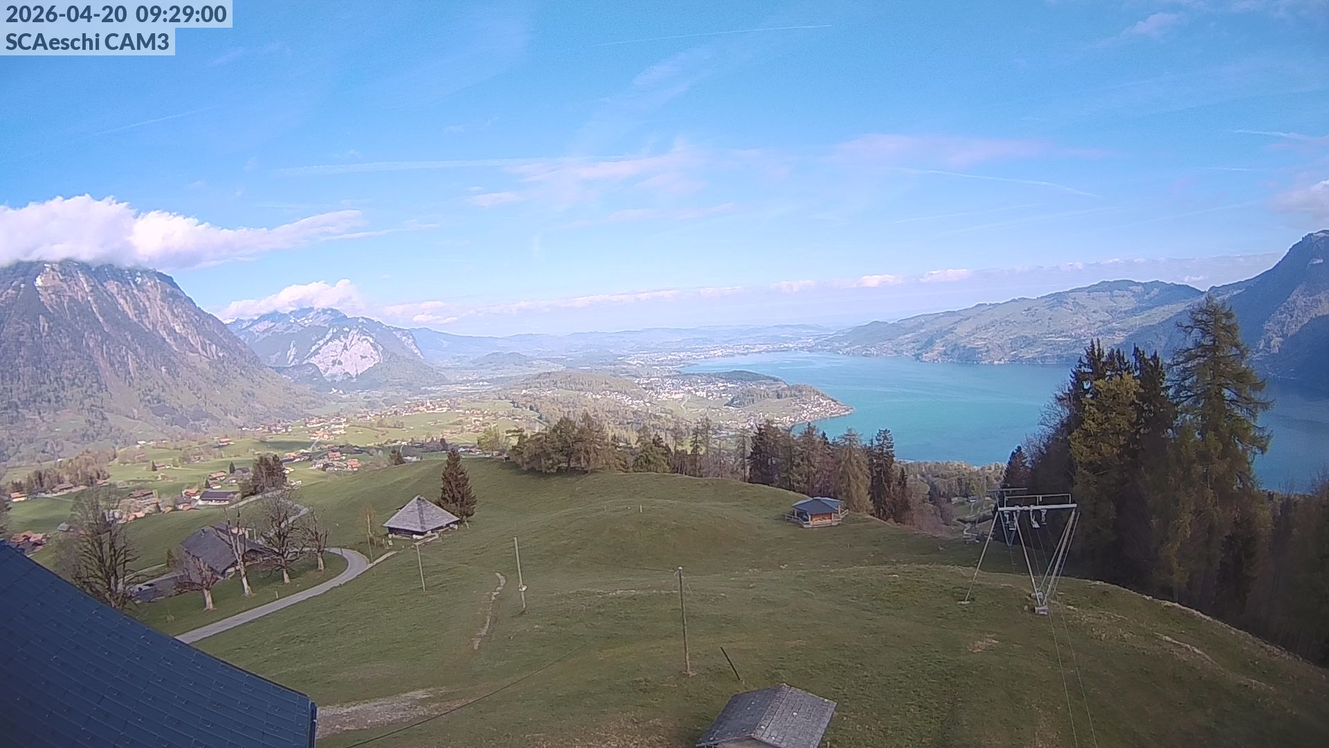Aeschi bei Spiez: Aeschiried: Skihütte Aeschiried - Skilift Aeschiallmend Ag - Thunersee