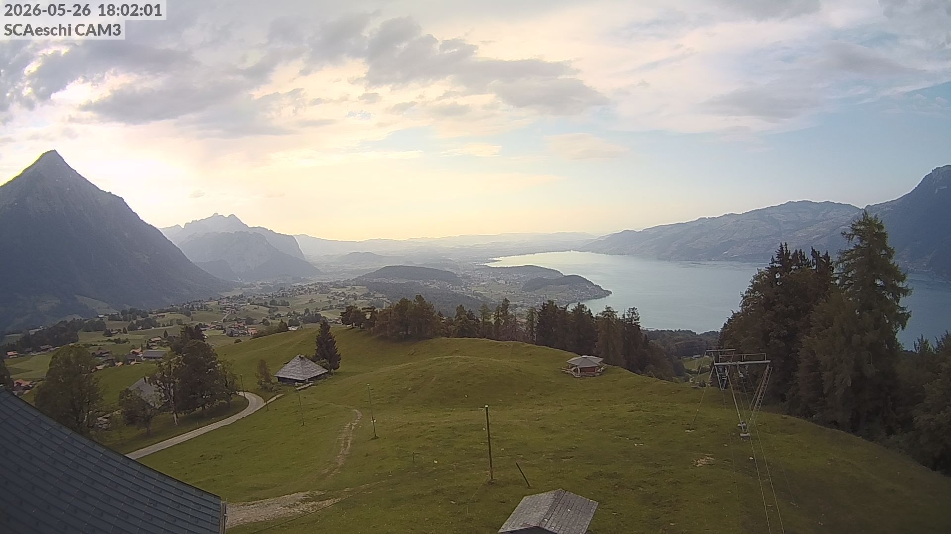 Aeschi bei Spiez: Aeschiried: Skihütte Aeschiried - Skilift Aeschiallmend Ag - Thunersee
