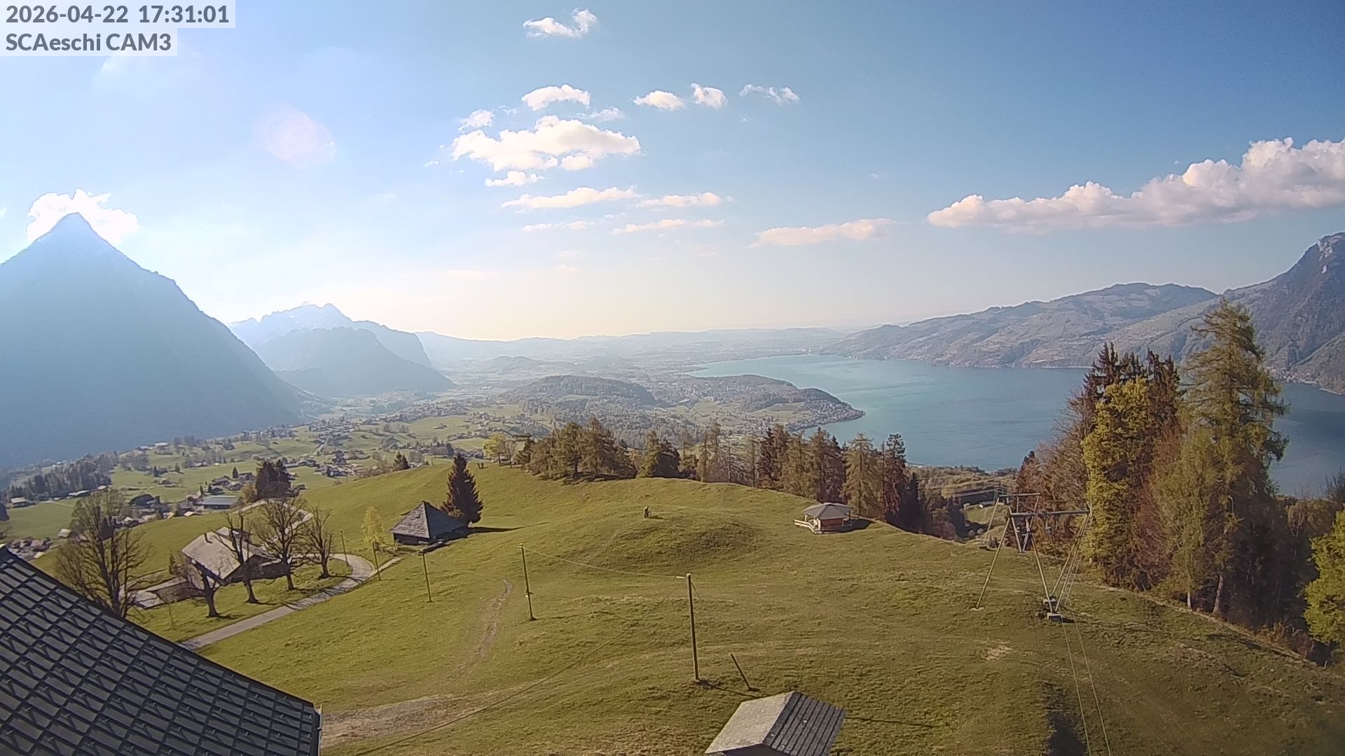 Aeschi bei Spiez: Aeschiried: Skihütte Aeschiried - Skilift Aeschiallmend Ag - Thunersee