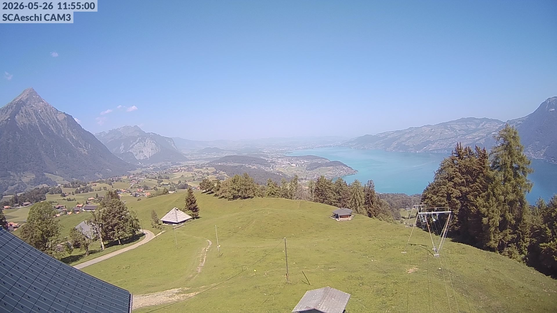 Aeschi bei Spiez: Aeschiried: Skihütte Aeschiried - Skilift Aeschiallmend Ag - Thunersee