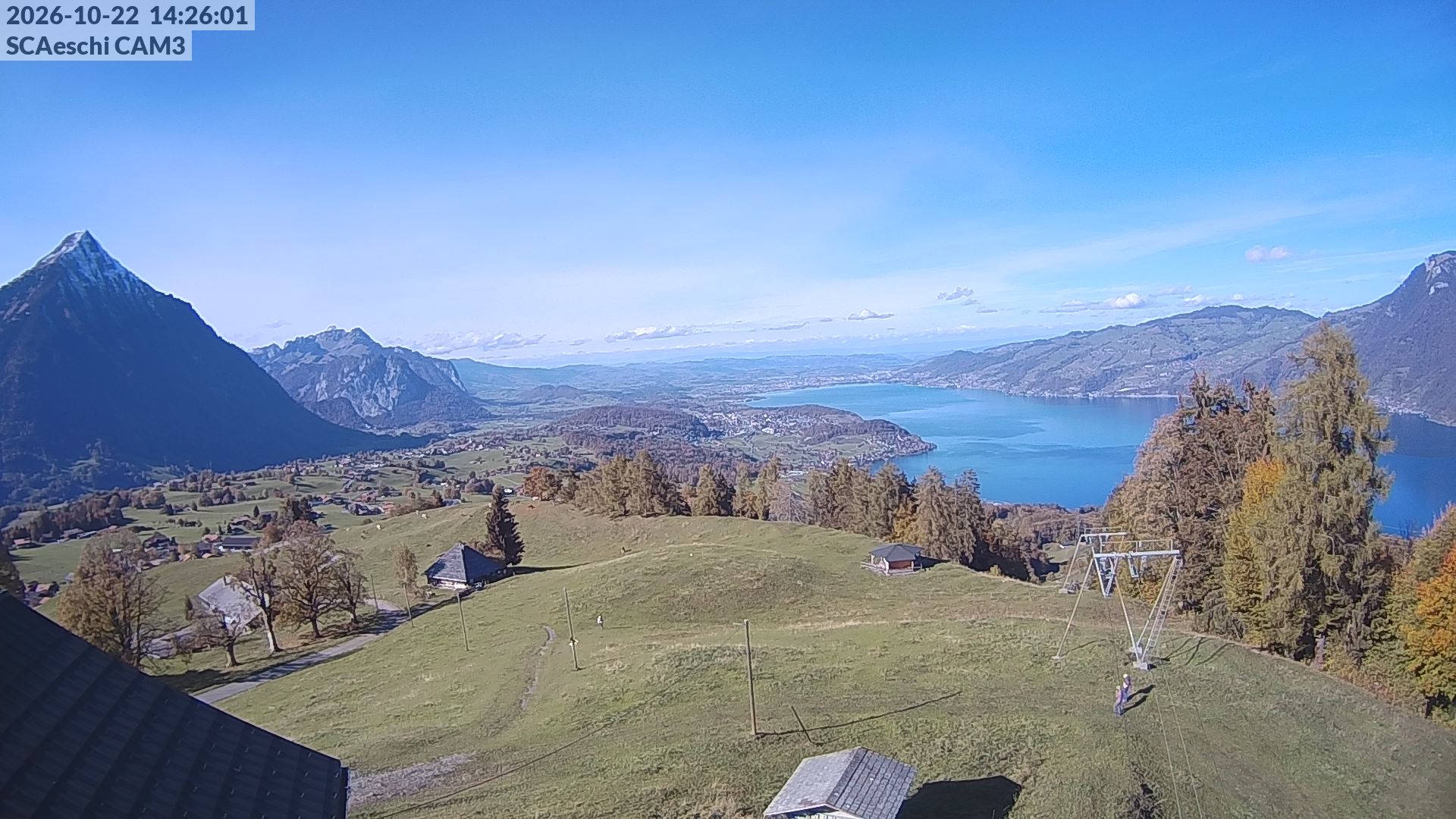 Aeschi bei Spiez: Aeschiried: Skihütte Aeschiried - Skilift Aeschiallmend Ag - Thunersee