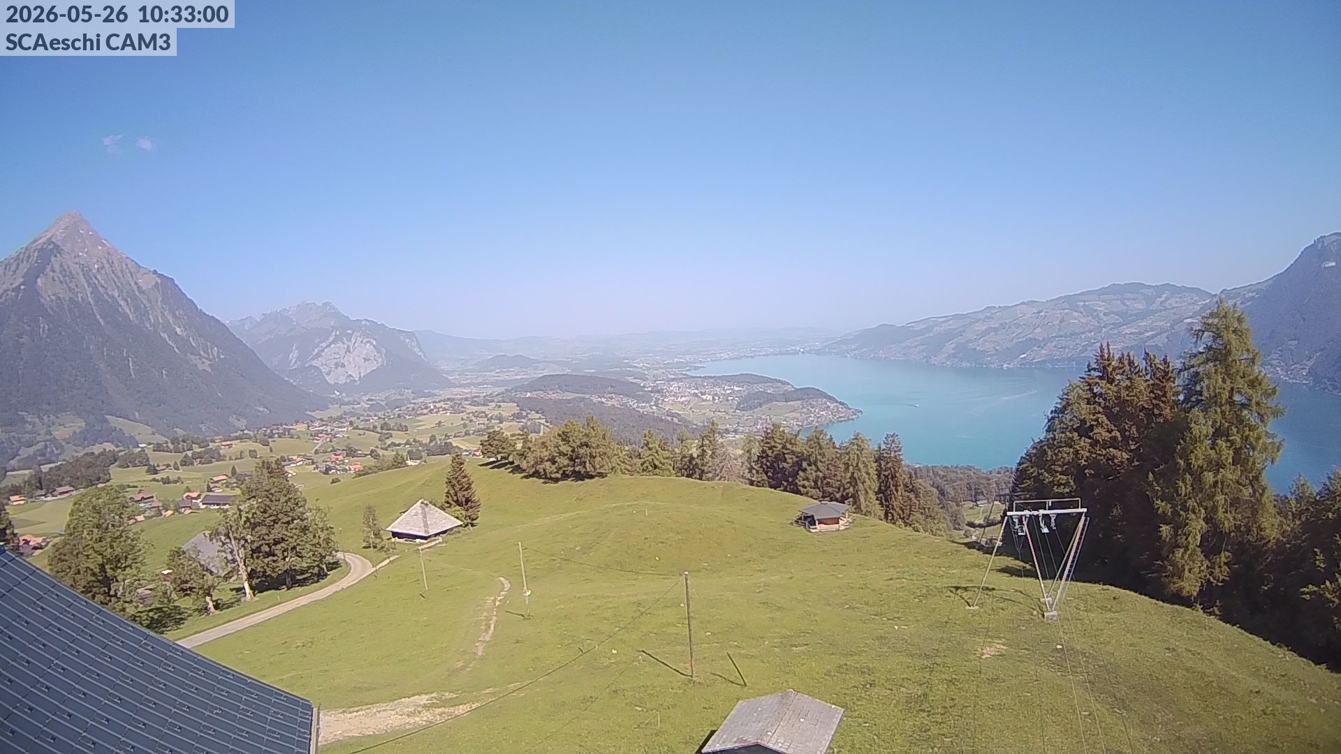 Aeschi bei Spiez: Aeschiried: Skihütte Aeschiried - Skilift Aeschiallmend Ag - Thunersee