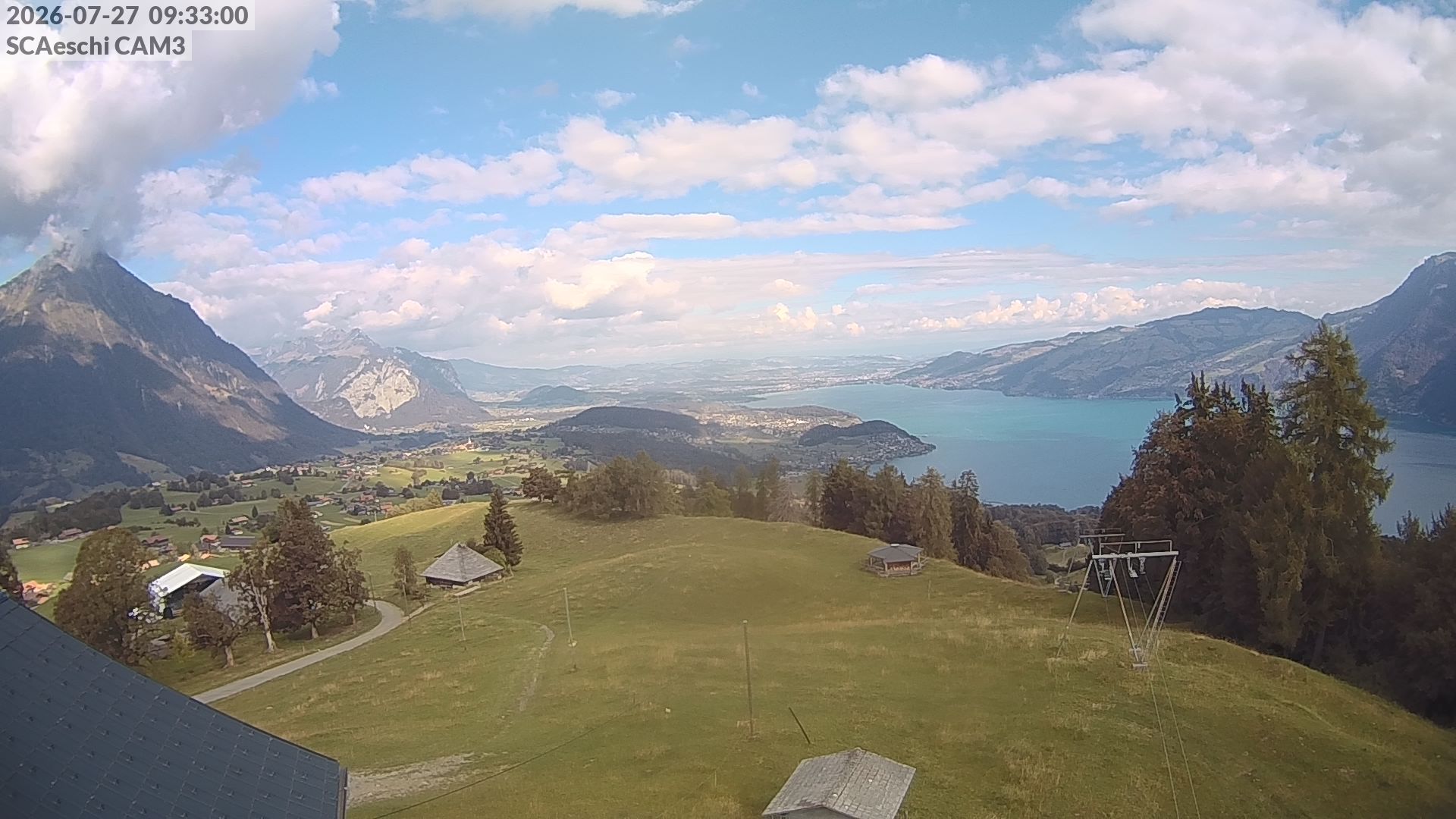 Aeschi bei Spiez: Aeschiried: Skihütte Aeschiried - Skilift Aeschiallmend Ag - Thunersee