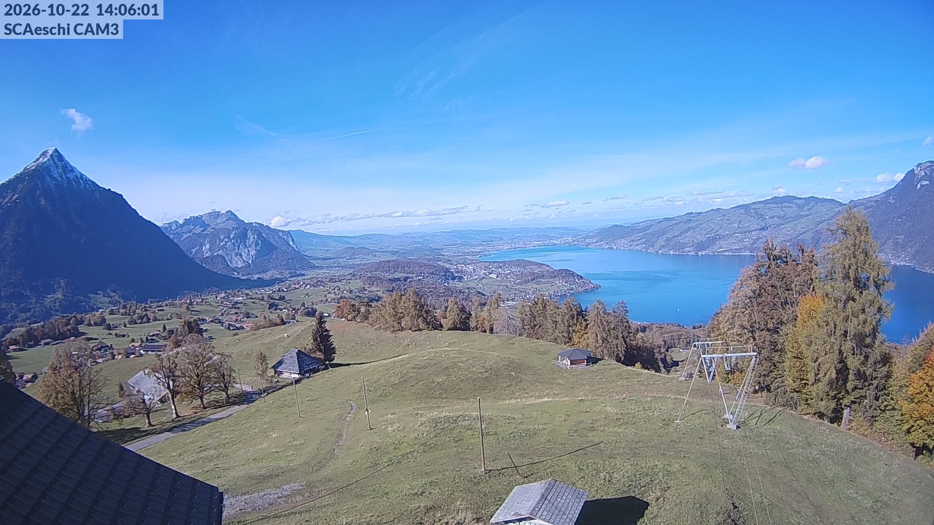 Aeschi bei Spiez: Aeschiried: Skihütte Aeschiried - Skilift Aeschiallmend Ag - Thunersee