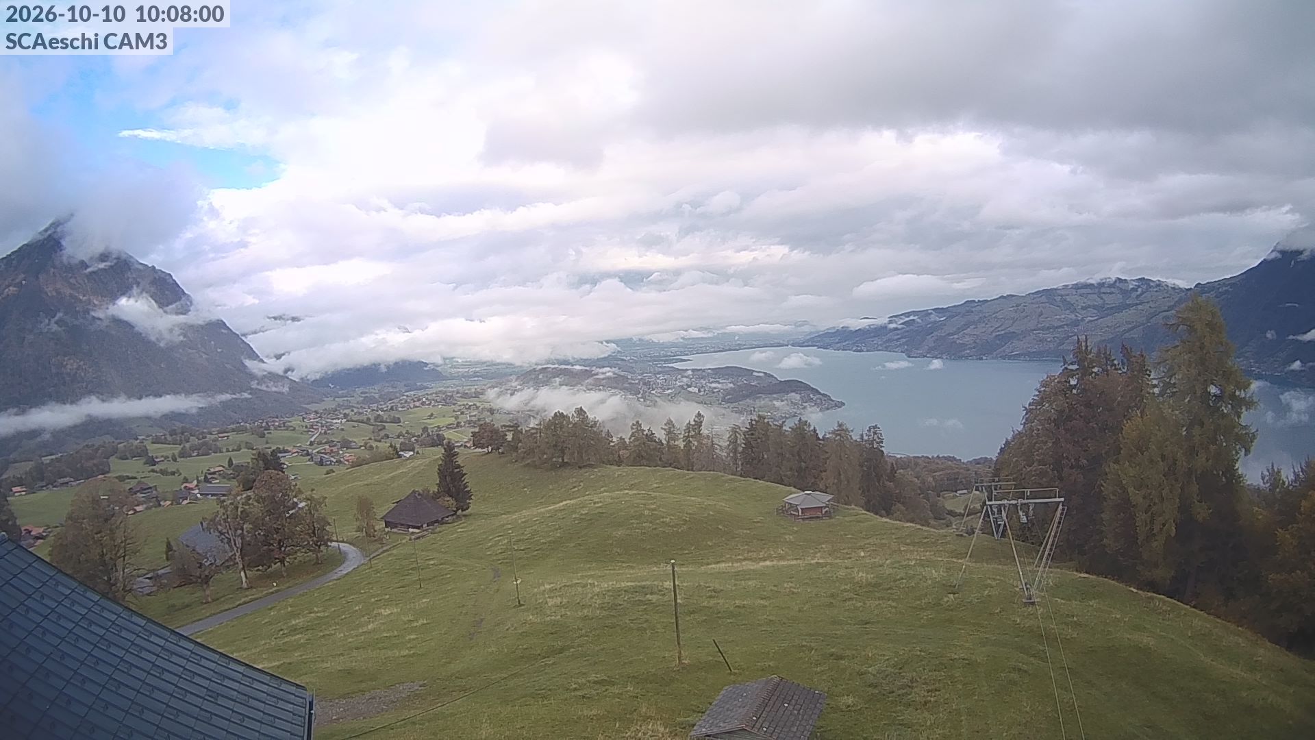 Aeschi bei Spiez: Aeschiried: Skihütte Aeschiried - Skilift Aeschiallmend Ag - Thunersee