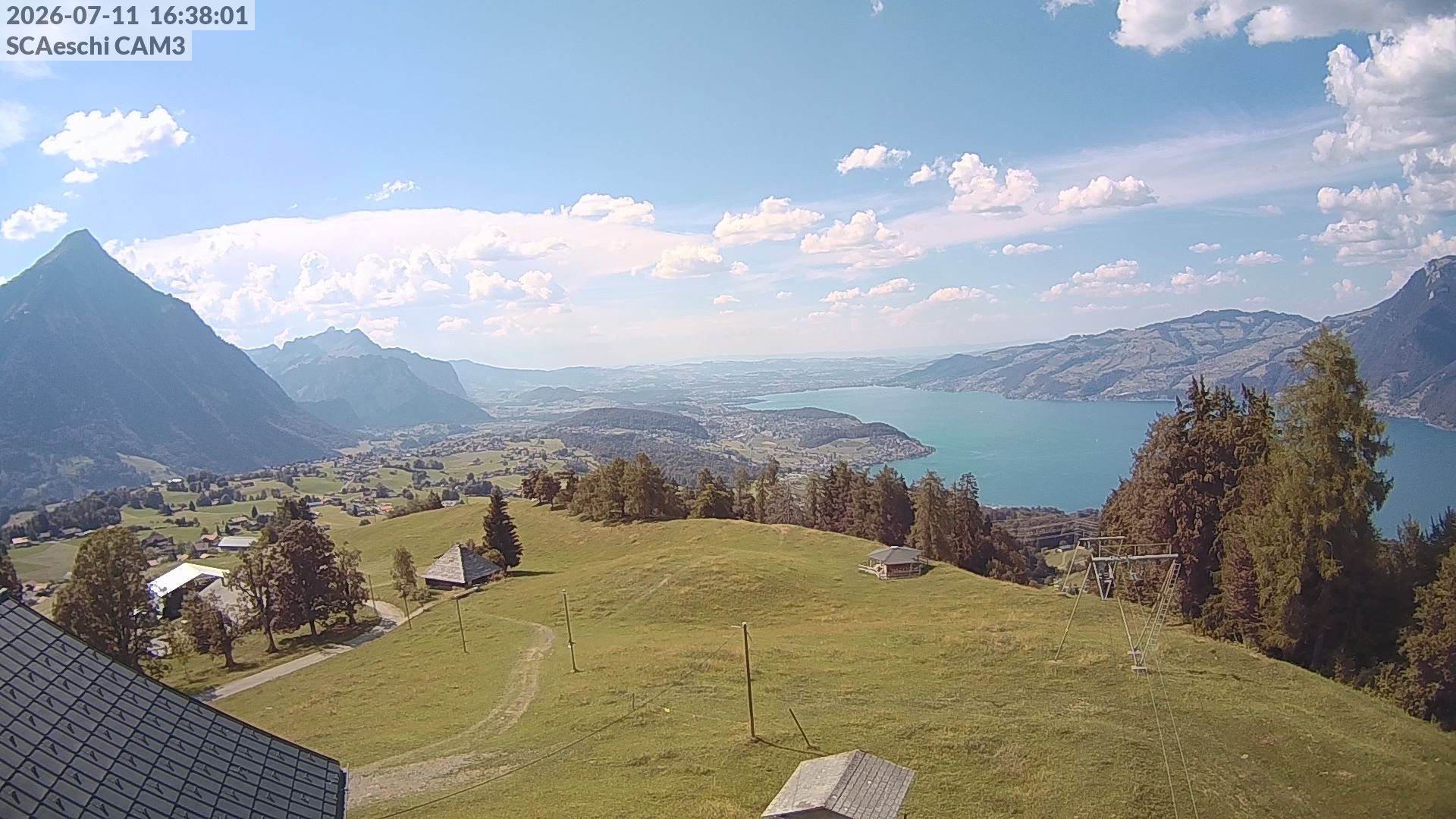 Aeschi bei Spiez: Aeschiried: Skihütte Aeschiried - Skilift Aeschiallmend Ag - Thunersee