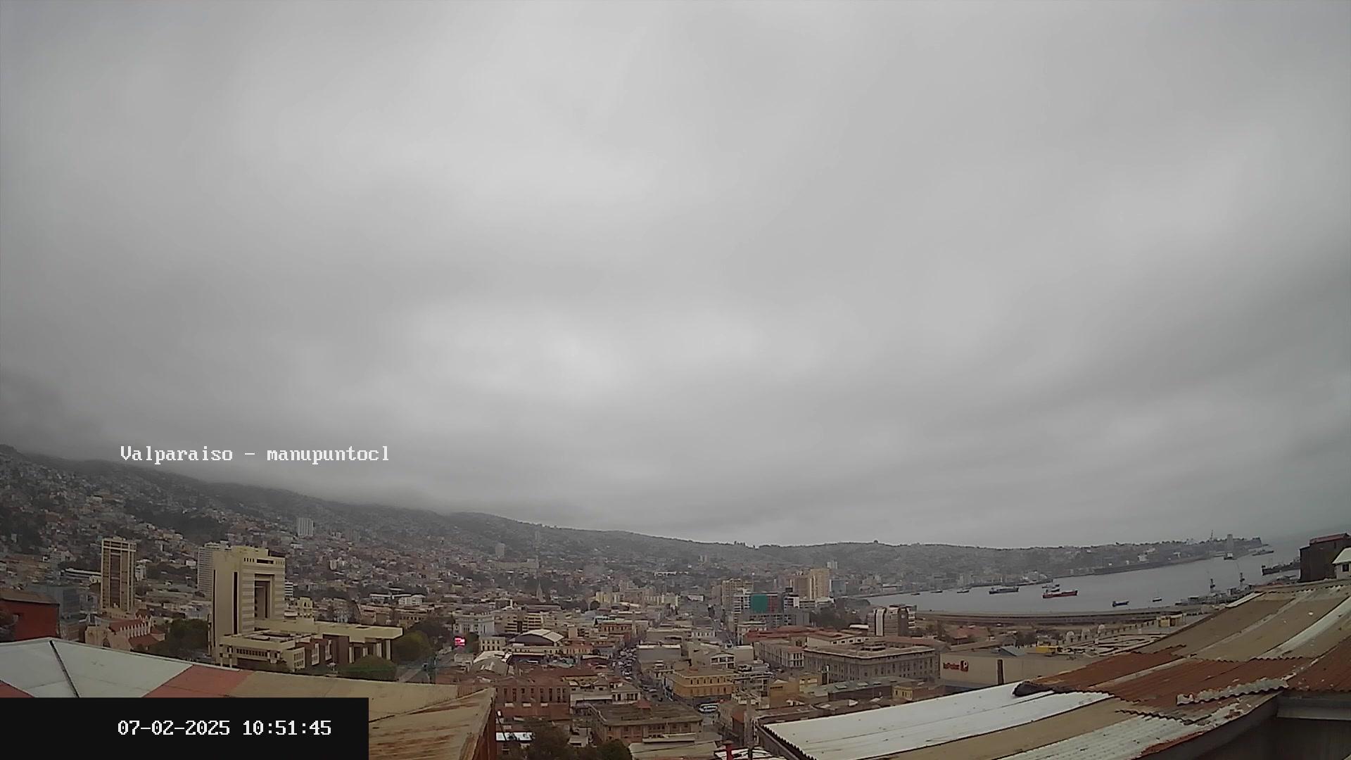 Valparaiso Vista: Weather, City & Water Webcam