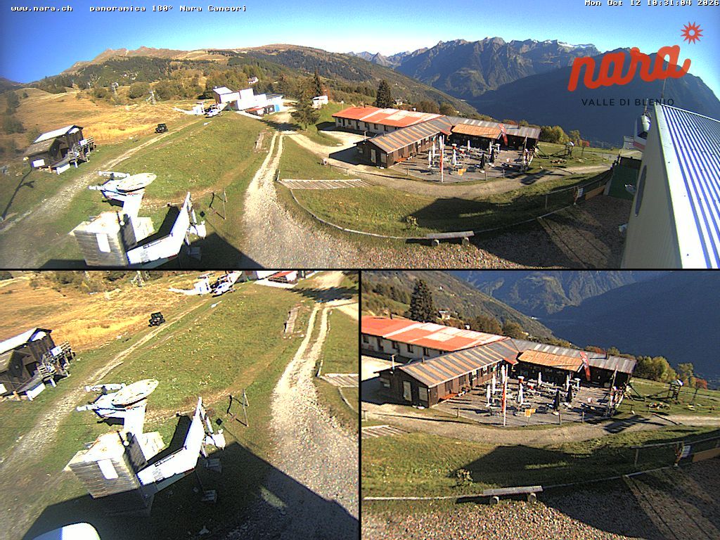 Acquarossa › Nordosten: Seggiovia Nara 1500 - Arrivo - Impianti turistici Nara 