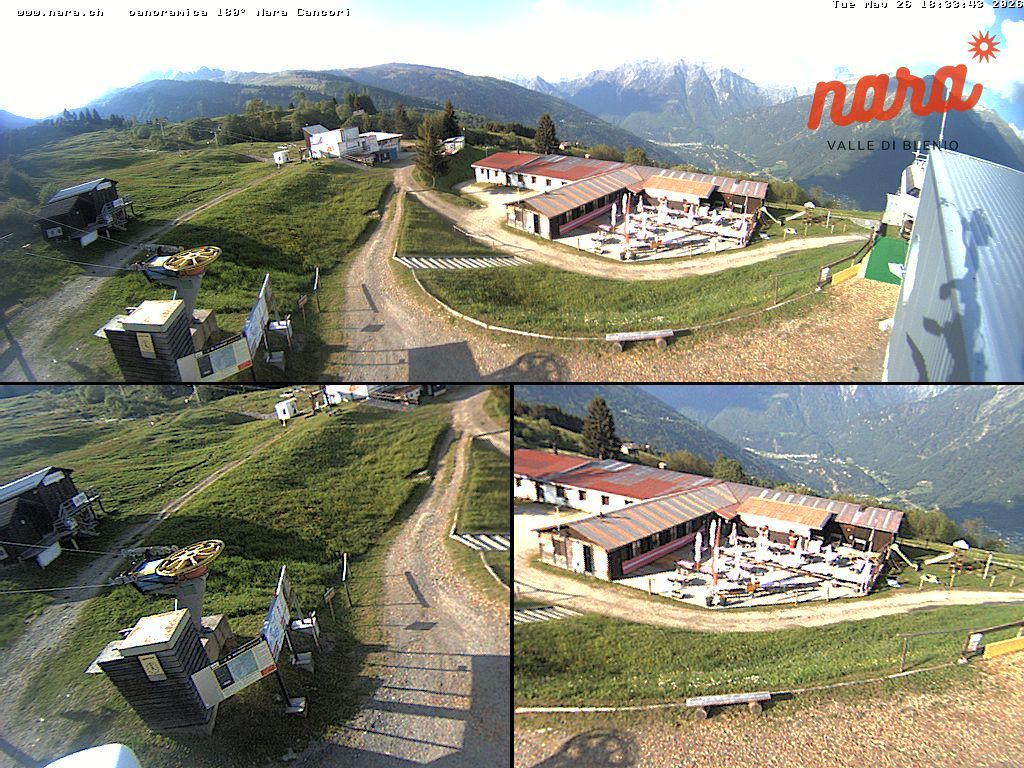 Acquarossa › Nordosten: Seggiovia Nara 1500 - Arrivo - Impianti turistici Nara 