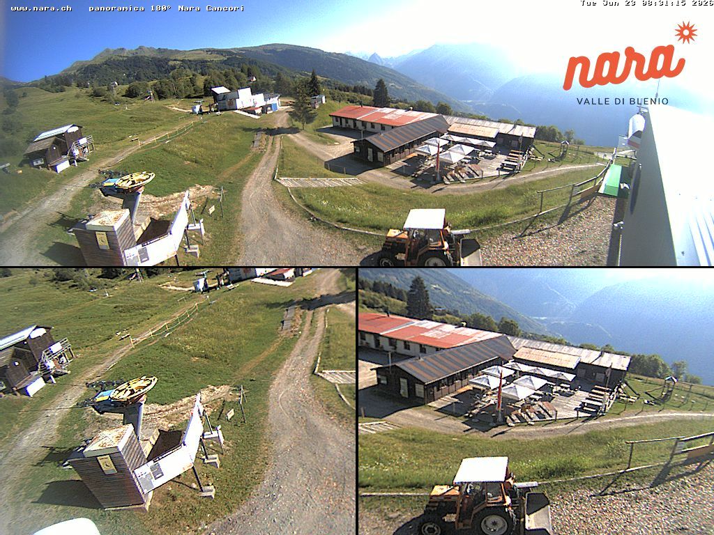 Acquarossa › Nordosten: Seggiovia Nara 1500 - Arrivo - Impianti turistici Nara 