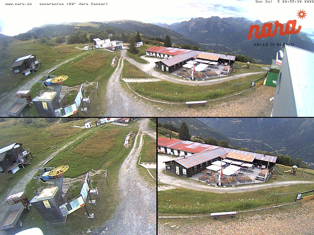 Acquarossa › Nordosten: Seggiovia Nara 1500 - Arrivo - Impianti turistici Nara