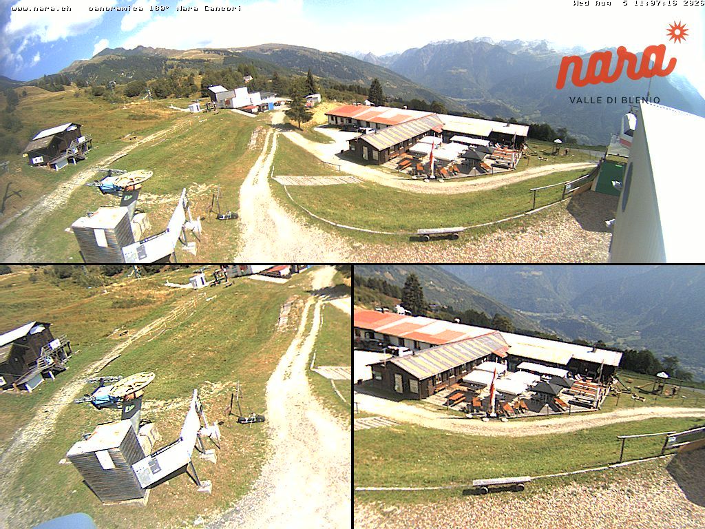 Acquarossa › Nordosten: Seggiovia Nara 1500 - Arrivo - Impianti turistici Nara