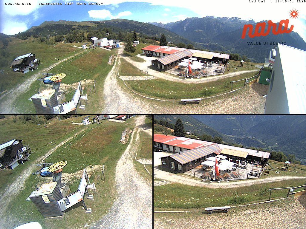 Acquarossa › Nordosten: Seggiovia Nara 1500 - Arrivo - Impianti turistici Nara