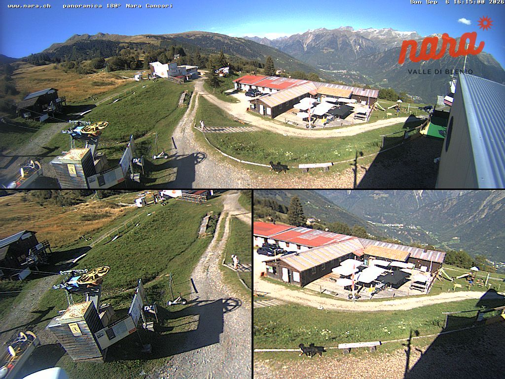 Acquarossa › Nordosten: Seggiovia Nara 1500 - Arrivo - Impianti turistici Nara