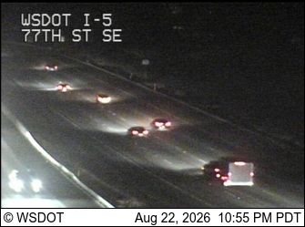 Traffic Cam Seattle: I-5 at MP 189.9: 77th St SE