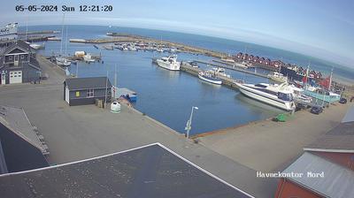 Vista de cámara web de luz diurna desde Vesterø Havn: Læsø