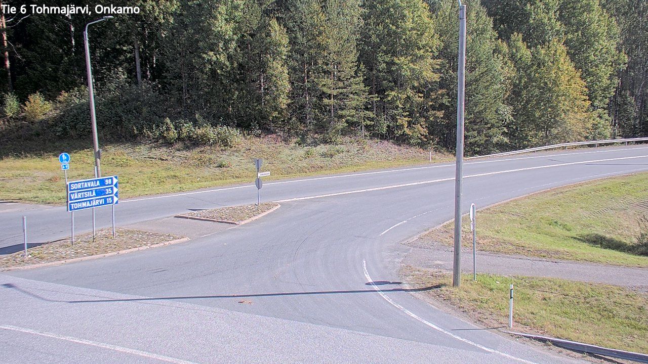 Traffic Cam Tohmajarvi: Tie - Onkamo - Tohmajärvelle