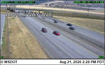 Traffic Cam Liberty Lake: I-90 at MP 294.6: Appleway Ave