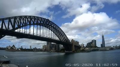 Daylight webcam view from Sydney: Sydney Harbour Bridge