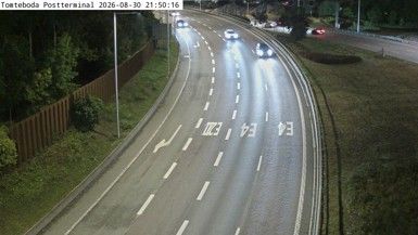 Traffic Cam Bergshamra: Tomteboda Postterminal
