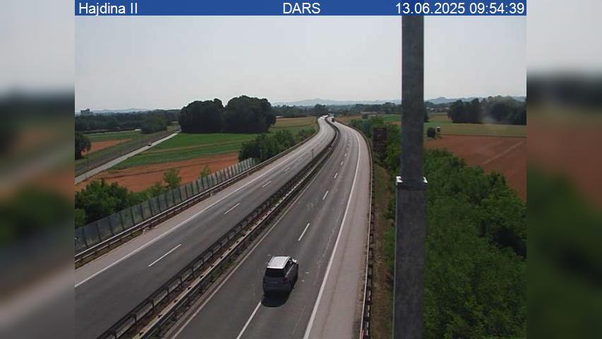 Traffic Cam Zgornja Hajdina: A4, Maribor - Gruškovje, viadukt Hajdina