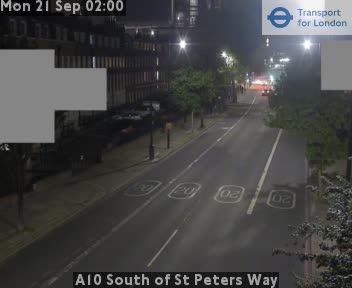Traffic Cam Heathfield and Waldron: A10 South of St Peters Way
