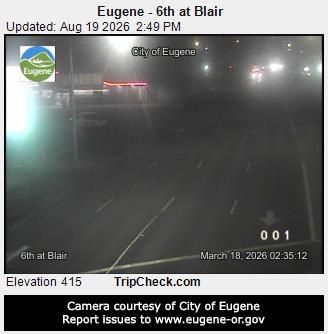 Traffic Cam Eugene: 6th at Blair