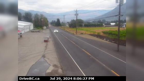 Traffic Cam Keremeos › East: Hwy 3 at - Bypass Rd, looking east