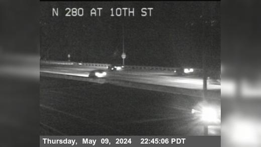 Traffic Cam Downtown Historic District › South: TVB86 -- I-280 : 10th Street