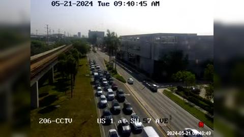Traffic Cam Coral Gables: US-1 at Southwest 57th Avenue